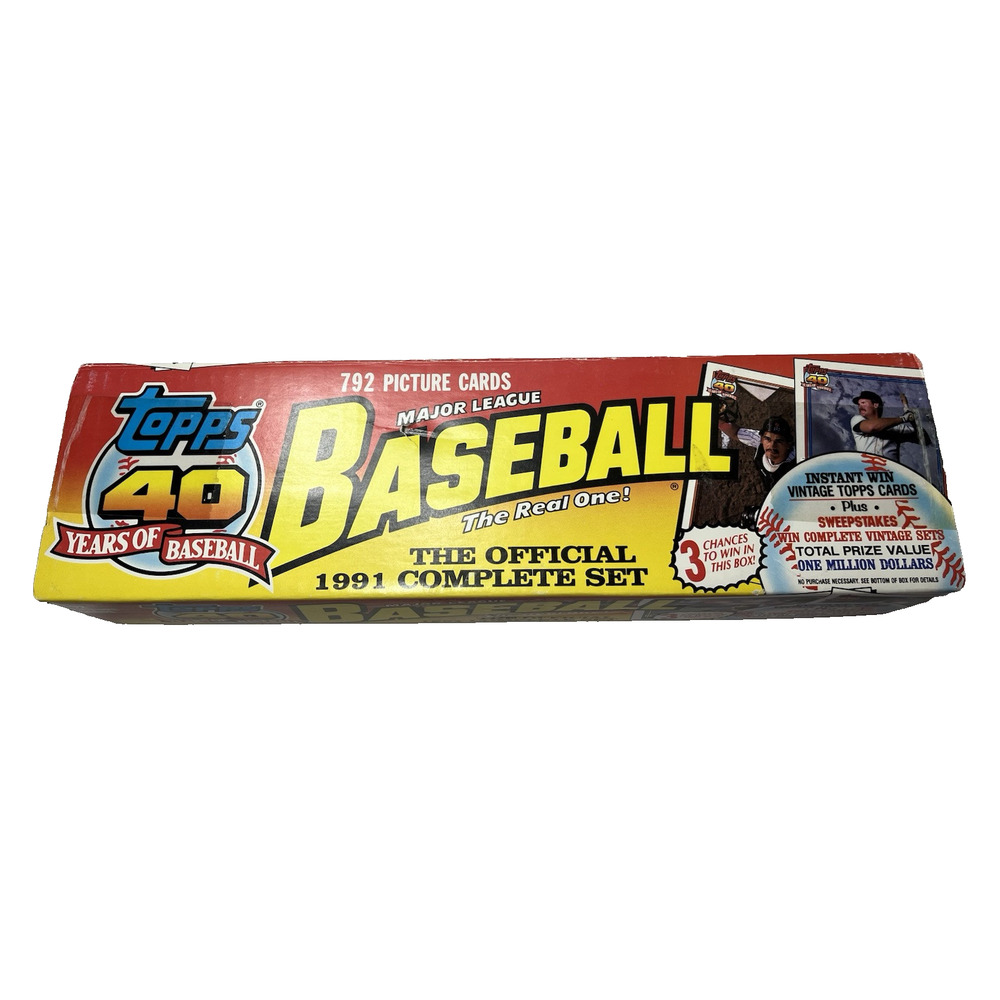 1991 Topps Holiday Baseball Factory Set 792 Cards Chipper Jones RC